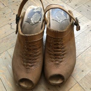 Very worn No 6 clogs